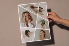 Geometric Segmented Stacked Photo Collage | Editable Canva Product Image 8