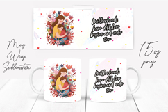Happy Mother's Day Mug Wrap Sublimation Design Product Image 1