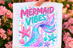 Mermaid Vibes Summer Beach PNG Product Image 1