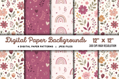 Digital Paper Backgrounds JPG Product Image 1