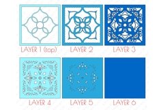 Multilayer Mandala Pattern Shadow Box Mandala SVG DXF - M255 Product Image 8