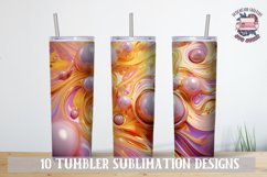 3D Tumbler wrap bundle Liquid 3D Gold Abstract Galaxy Product Image 4