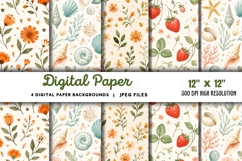 Digital Paper Backgrounds JPG Product Image 1