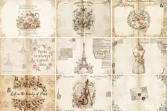 Paris Journal Junk Journal Digital Kit| Junk Journal Product Image 8