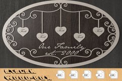 Members of Our Family Ellipse Boards / Family Tree Signs 307 Product Image 7