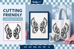 Angel Wings SVG - Heavenly Wings Cut File Product Image 1