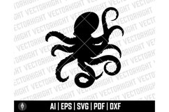 Octopus shapes SVG, Octopus Shape Ai, Eps, Pdf, Dxf. Octopus Product Image 6