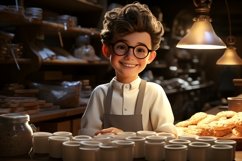 3D Character Child Boy Bakeman with relevant environment Product Image 1