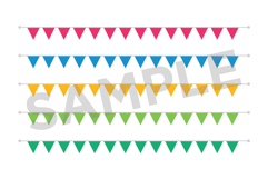 Single Color Triangle Banner Clip Art Product Image 5