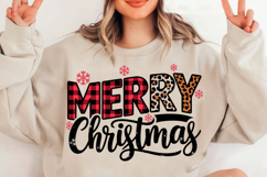 Leopard Print Merry Christmas Doodles Product Image 1