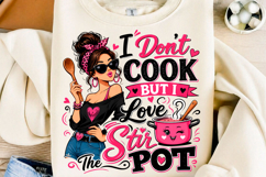 Funny Woman Png, Stir the Pot PNG Product Image 1