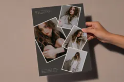 Moody Portrait Photo Collage Template | Editable Canva Product Image 8