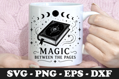 Magic Between The Pages | Book Lover SVG Mug Design Product Image 1