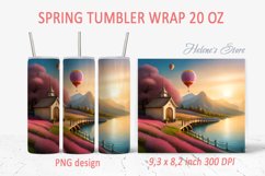 Spring bird tumbler wrap | Tumbler sublimation 20 oz Product Image 18