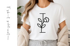 Alphabet, Letters, Monogram, Black flowers Product Image 1