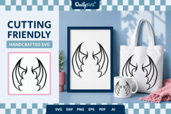 Demon Wing SVG - Devil Wings Cut File Product Image 1