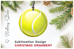 TENNIS Christmas Ornament. Sublimation design. Product Image 1