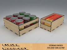 Kitchen Storage Boxes / Cupboard Organise Stackable Box SVG Product Image 8