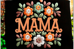 Mother's Day PNG, Faux Yarn Mama PNG Product Image 2