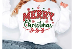 Merry Christmas PNG, Checkered Christmas Product Image 2