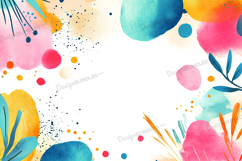 Abstract leaves and shapes background Product Image 1