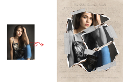 Editable ripped paper cut portrait effect Product Image 2