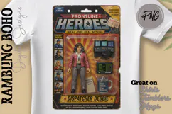 Dispatcher Debbie Retro Faux Toy Card Action Figure Product Image 1