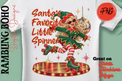 Santa's Favorite Little Spinner Girl Elf Product Image 1