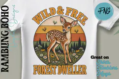 Wild & Free Vintage Forest Dweller Retro Product Image 1