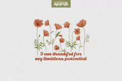 Floral "I AM" Affirmation Quotes T-Shirt Design 08 Product Image 1