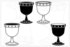 Illustrations of classic trophy cups Product Image 8