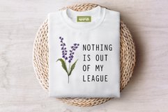 Manifest Quotes with Birth Month Flower Tee 08 Product Image 3