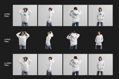 4 Mockups Woman Oversize Long Hoodie. vol.03 Product Image 8