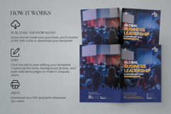Professional Business Conference Program Book Template Product Image 8