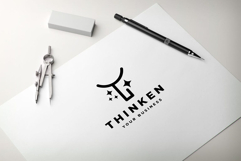 Thinken Abstract T Sparkle Logo Product Image 3