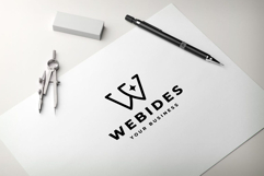 Webides Letter W Star Logo Product Image 2