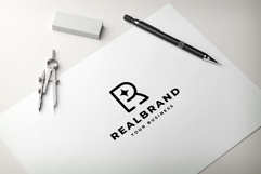 Real Brand Letter R Sparkle Logo Product Image 2