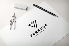 Versuse Abstract V Sparkle Logo Product Image 3