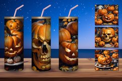 3 Tumbler wrap sublimation designs for Halloween night party Product Image 1
