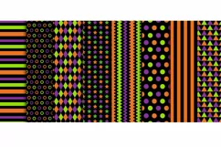 Halloween Digital Paper 16 Papers Pumpkin PNG Product Image 3