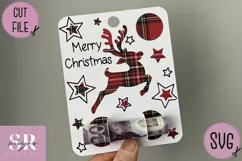 Christmas reindeer Money card | Paper cutting | Money card Product Image 3