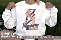 American Babe | Fourth of July Sublimation Png Product Image 2