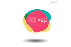 Unique abstract graphic elements. Design template Product Image 1