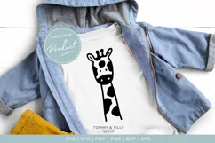 Scandinavian Style Giraffe - Cute Nursery Kids SVG Cut File Product Image 1