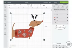 Christmas Dog svg, Winter Dachshund SVG Product Image 3
