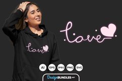 The Glowing of Love SVG Product Image 1