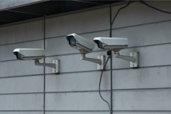 Omnipresent Surveillance on wall. Generate Ai Product Image 1