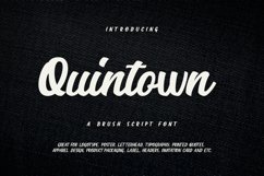 Web Font Quintown Product Image 1