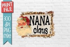 Nana Claus Christmas Sublimation Design Product Image 1
