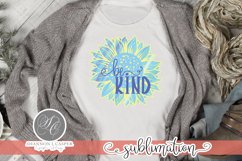 Pastel Colored Sunflower| Be Kind| Sublimation File Product Image 2